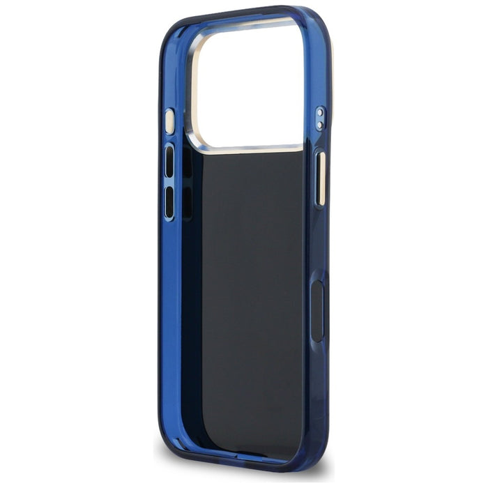 Guess IML 4G Script Metal Case for iPhone 17 Pro - Blue