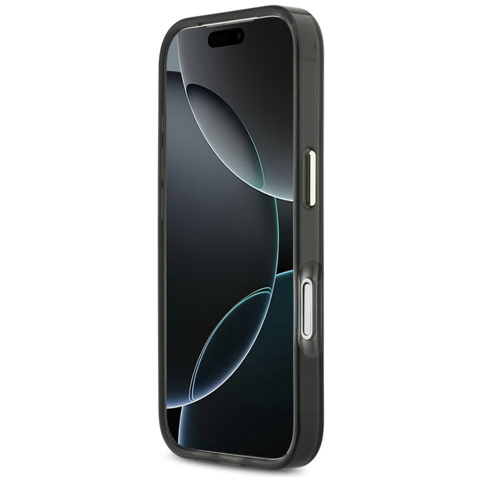 Guess IML Script Metal MagSafe Case for iPhone 17 Pro - Black