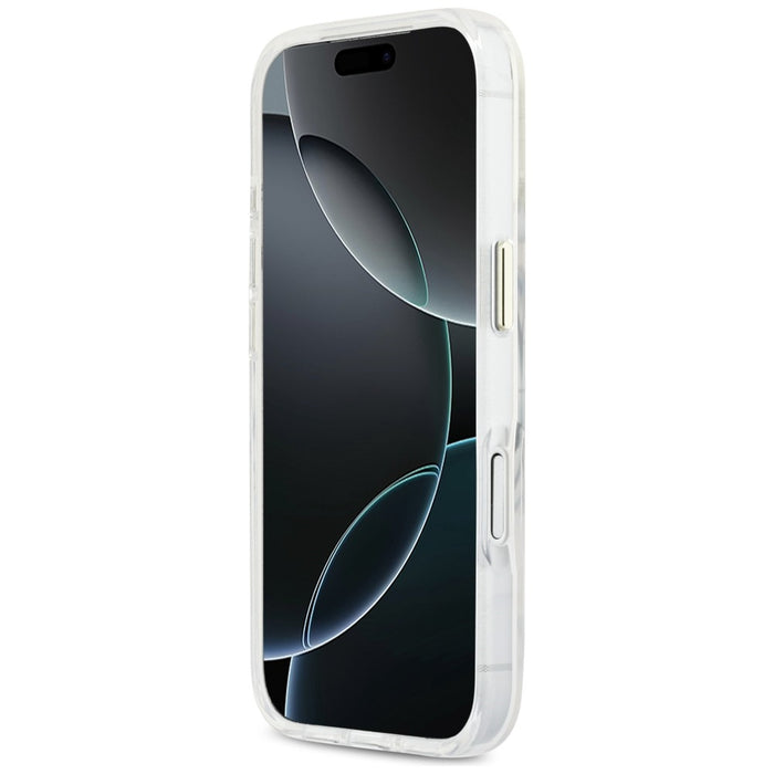 Guess IML Script Metal MagSafe Case for iPhone 17 Pro - Clear