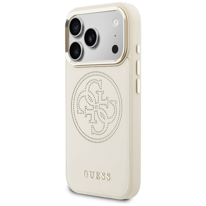 Guess Perforated 4G MagSafe Case for iPhone 17 Pro - Beige