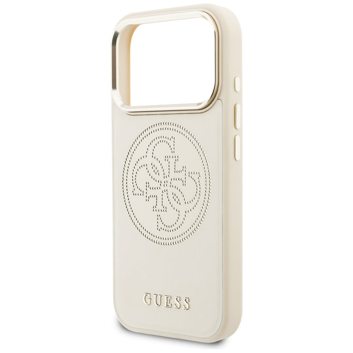 Guess Perforated 4G MagSafe Case for iPhone 17 Pro - Beige