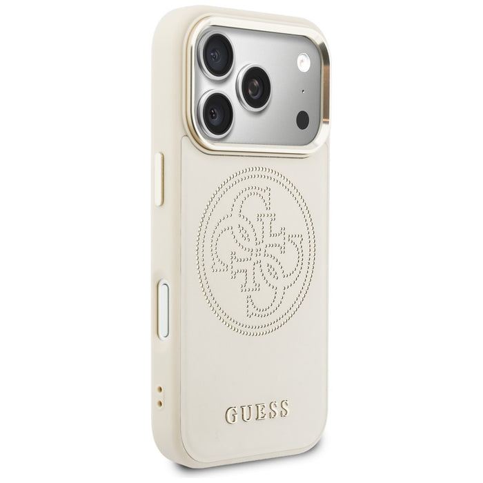 Guess Perforated 4G MagSafe Case for iPhone 17 Pro Max - Beige