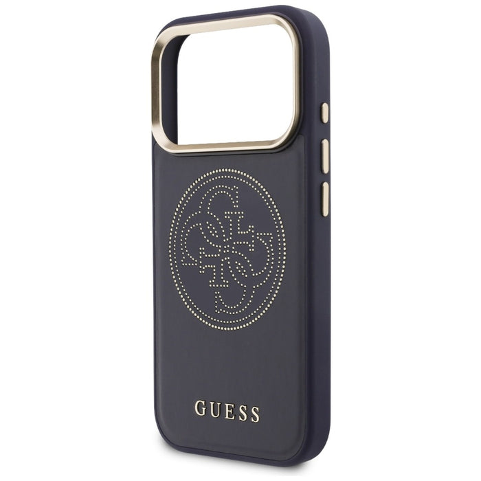 Guess Perforated 4G MagSafe case for iPhone 17 Pro Max - blue