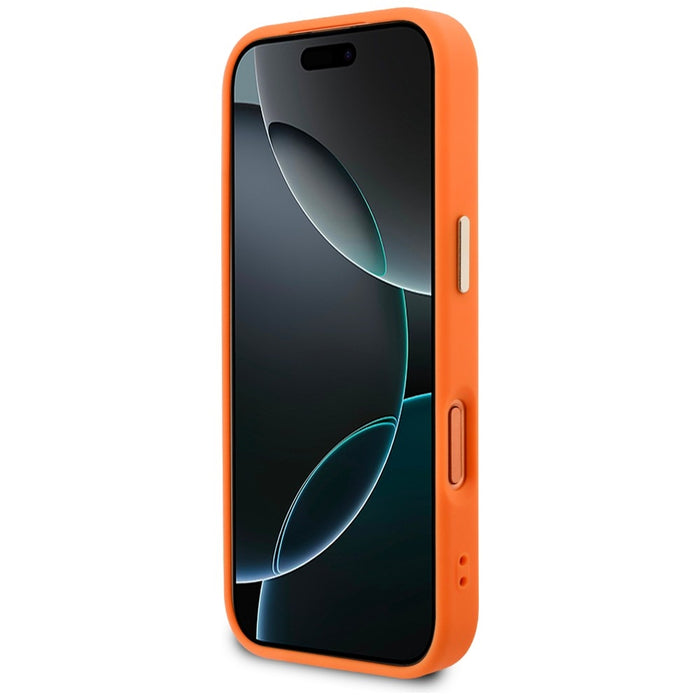 Guess Perforated 4G MagSafe case for iPhone 17 Pro - orange