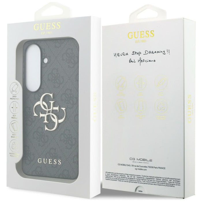 Guess 4G Big Metal Logo Case for Samsung Galaxy S26 - Black