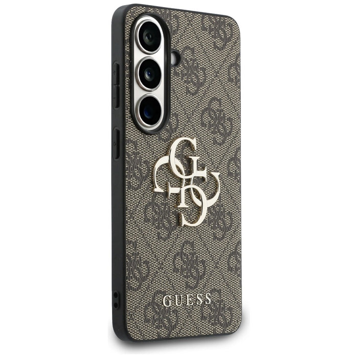 Guess 4G Big Metal Logo Case for Samsung Galaxy S26 Plus - Brown