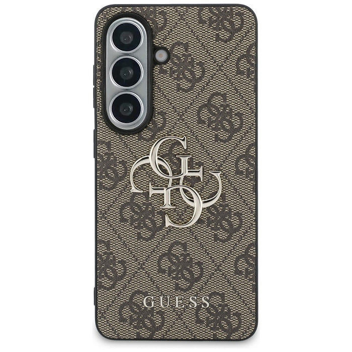 Guess 4G Big Metal Logo Case for Samsung Galaxy S26 Plus - Brown
