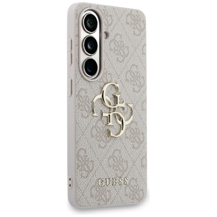 Guess 4G Big Metal Logo Case for Samsung Galaxy S26 Plus - Pink