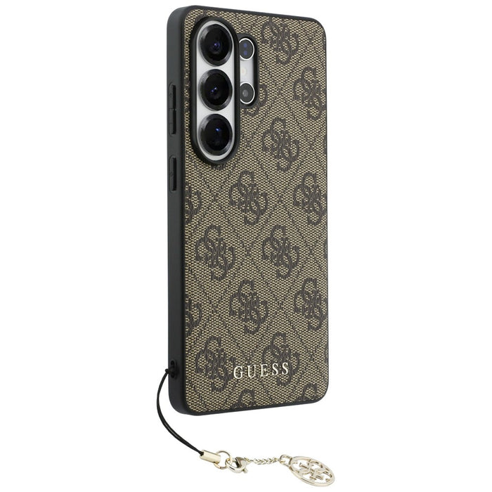 Guess 4G Classic Logo Charm MagSafe Case for Samsung Galaxy S26 Ultra - Brown
