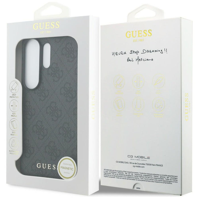Guess 4G Classic Logo Charm MagSafe case for Samsung Galaxy S26 Ultra - black