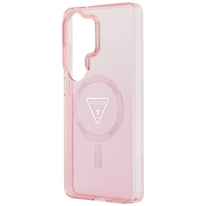 Guess IML Gradient Triangle MagSafe Case for Samsung Galaxy S26 Ultra - Pink