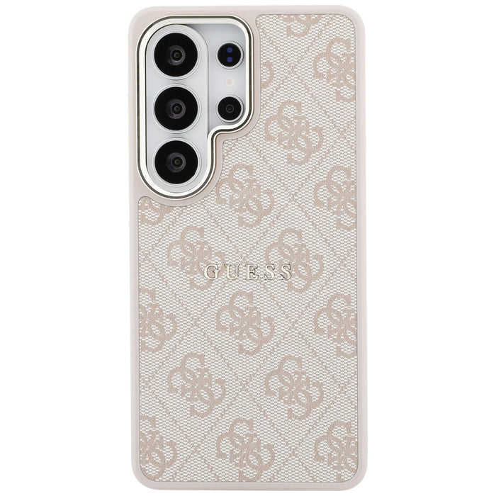 Guess 4G Embossed Ring MagSafe Case for Samsung Galaxy S26 Ultra - Pink