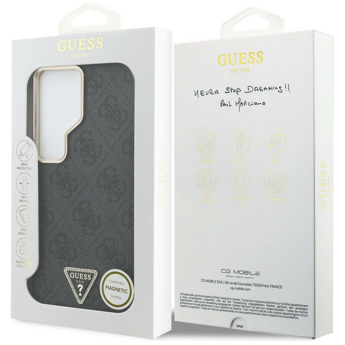 Guess 4G Triangle Logo MagSafe case for Samsung Galaxy S26 Ultra - black