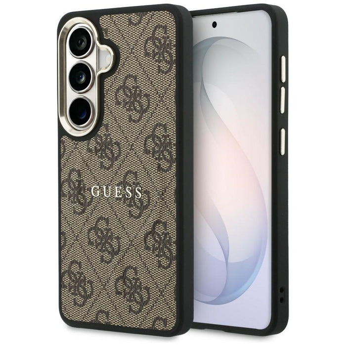 Guess 4G Embossed Ring MagSafe case for Samsung Galaxy S26 Plus - brown