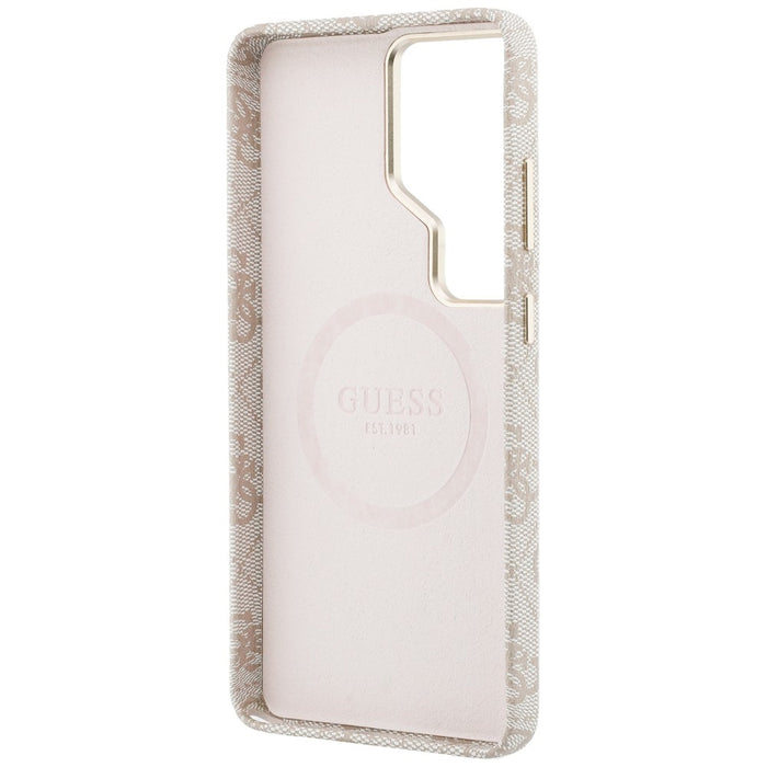 Guess 4G Script MagSafe Case for Samsung Galaxy S26 Ultra - Pink