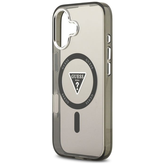 Guess IML Gradient Triangle Logo MagSafe case for iPhone 17 - black