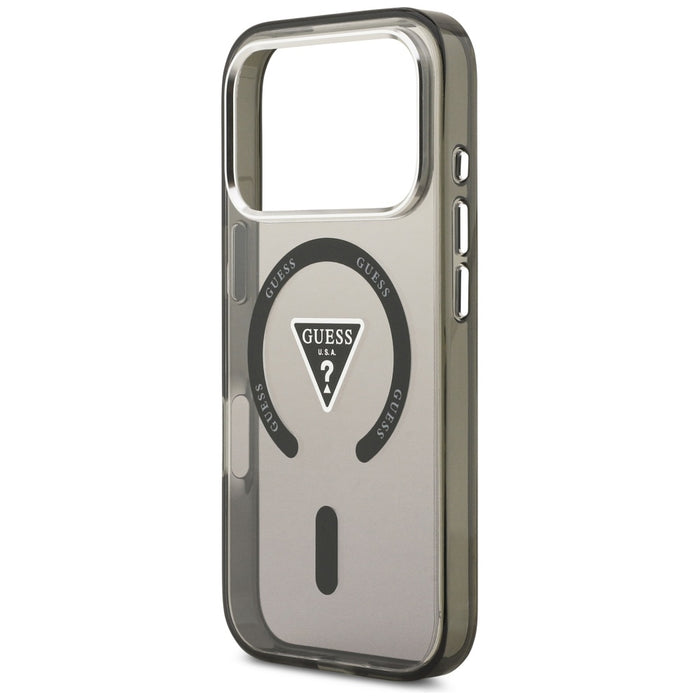 Guess IML Gradient Triangle Logo MagSafe Case for iPhone 17 Pro Max - Black