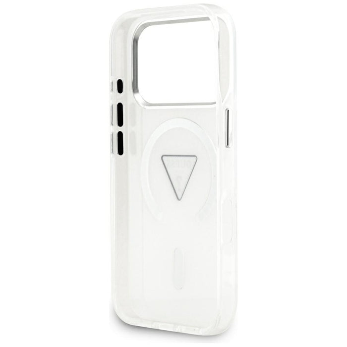 Guess IML Gradient Triangle Logo MagSafe Case for iPhone 17 Pro - Transparent