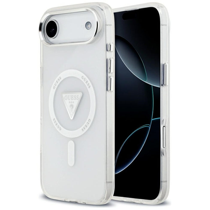 Guess IML Gradient Triangle Logo MagSafe Case for iPhone Air - Clear
