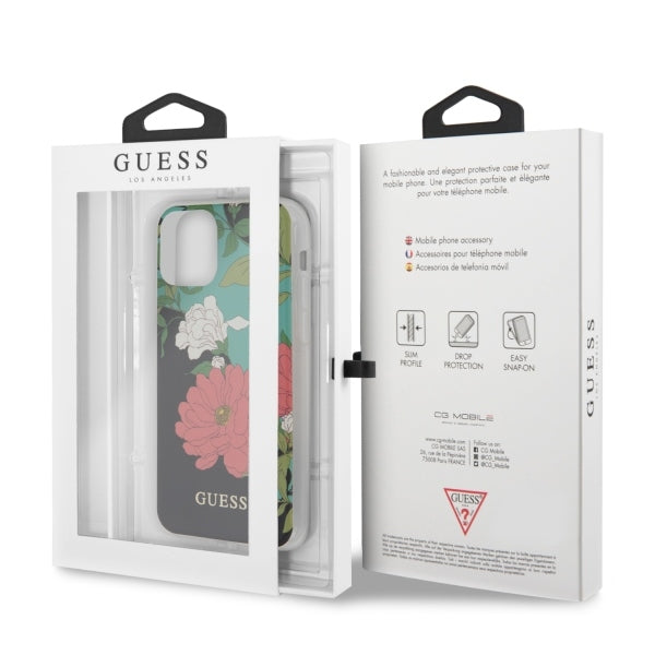 Guess GUHCN65IMLFL01 iPhone 11 Pro Max black/black N°1 Flower Collection