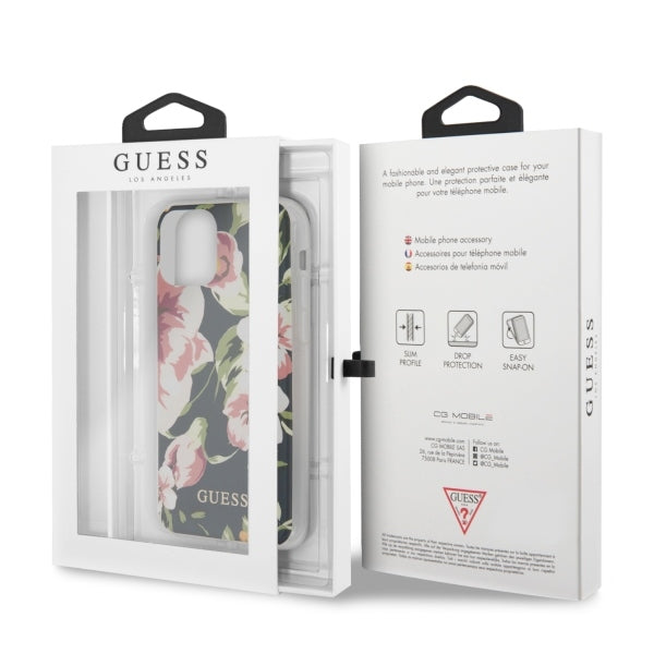 Guess N.3 Flower Collection Case for iPhone 11 Pro Max - Navy Blue