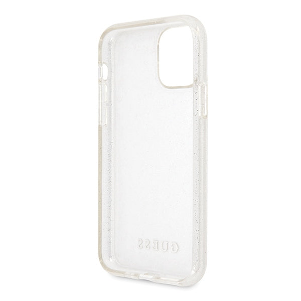 Guess GUHCN58PCGLSI iPhone 11 Pro silver/silver hard case Glitter
