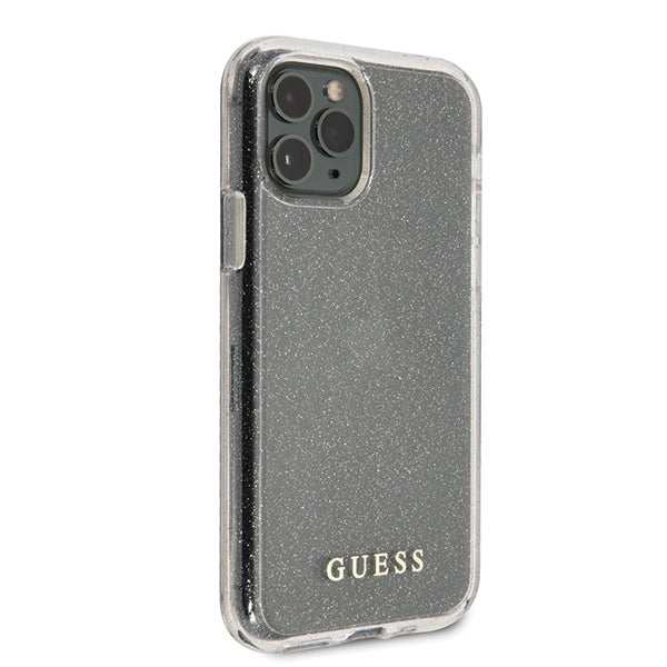 Guess GUHCN58PCGLSI iPhone 11 Pro silver/silver hard case Glitter
