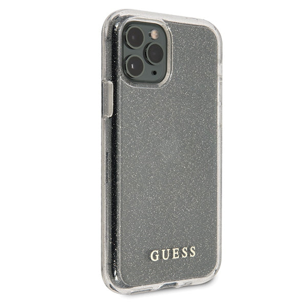 Guess GUHCN65PCGLSI iPhone 11 Pro Max silver/silver hard case Glitter