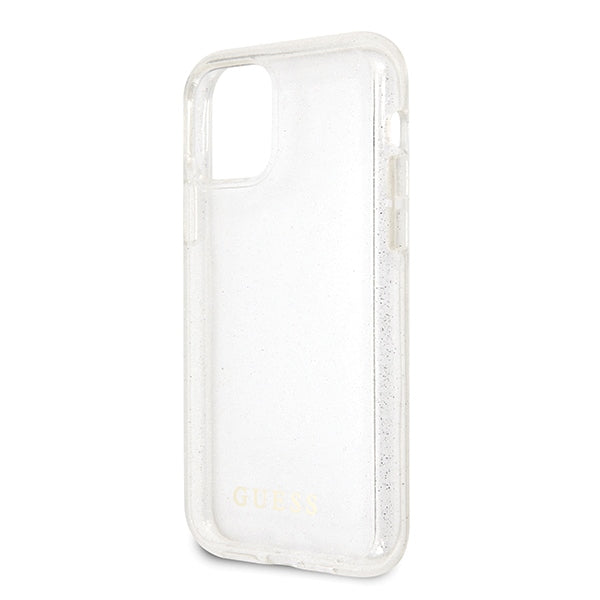 Guess GUHCN65PCGLSI iPhone 11 Pro Max silver/silver hard case Glitter