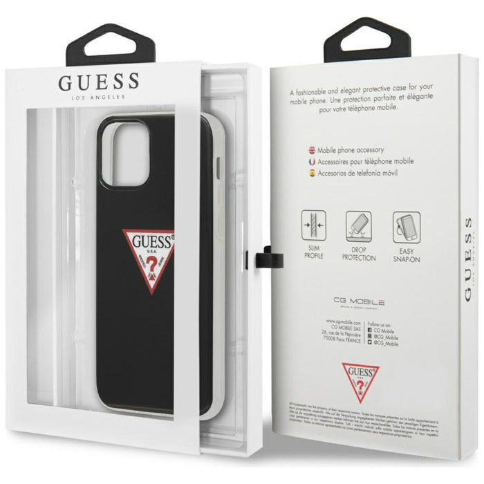 Guess GUHCP12MPCUCTLBK iPhone 12/12 Pro 6.1&quot; black/black hardcase Triangle Collection