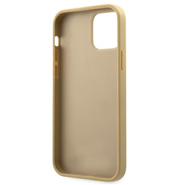 Guess GUHCP12SPUVQTMLBE iPhone 12 mini 5.4&quot; gold/gold hardcase V-Quilted Collection