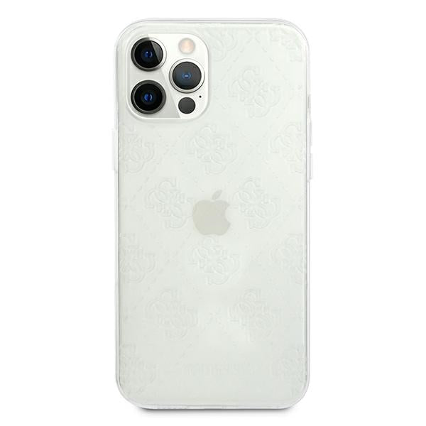 Guess GUHCP12L3D4GTR iPhone 12 Pro Max 6.7" transparent hardcase 4G 3D Pattern Collection
