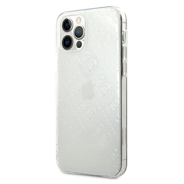 Guess GUHCP12M3D4GTR iPhone 12/12 Pro 6.1" transparent hardcase 4G 3D Pattern Collection