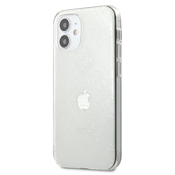 Guess GUHCP12S3D4GTR iPhone 12 mini 5.4" transparent hardcase 4G 3D Pattern Collection
