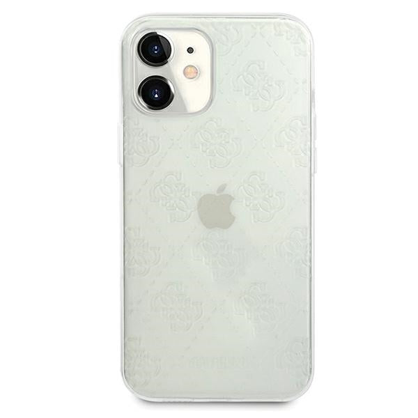 Guess GUHCP12S3D4GTR iPhone 12 mini 5.4" transparent hardcase 4G 3D Pattern Collection