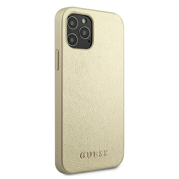 Guess GUHCP12LIGLGO iPhone 12 Pro Max 6.7" gold/gold hardcase Iridescent