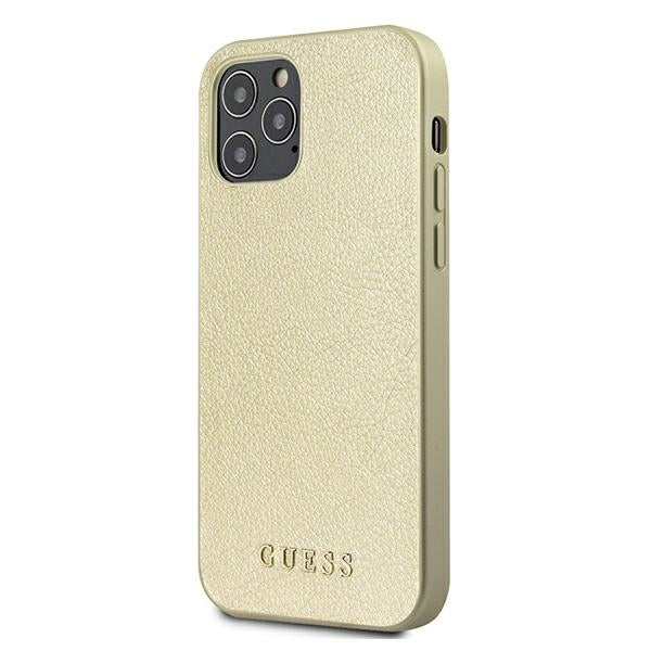 Guess GUHCP12LIGLGO iPhone 12 Pro Max 6.7" gold/gold hardcase Iridescent