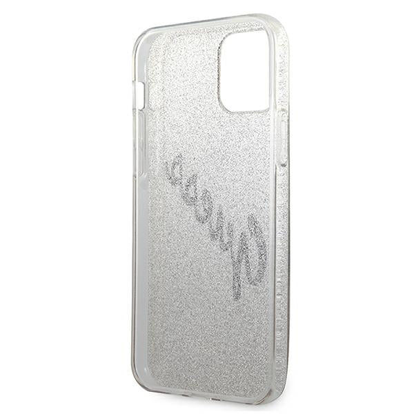 Guess GUHCP12SPCUGLSGO iPhone 12 mini 5.4" gold/gold hardcase Glitter Gradient Script