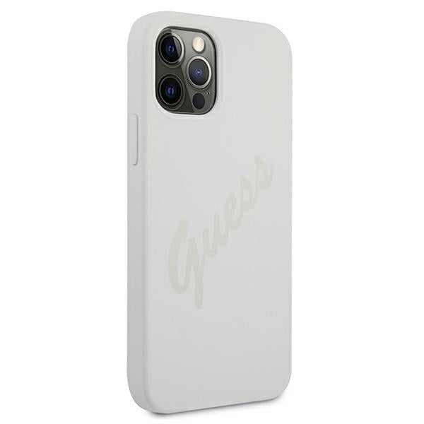 Guess GUHCP12LLSVSCR iPhone 12 Pro Max 6.7" cream/cream hardcase Script Vintage