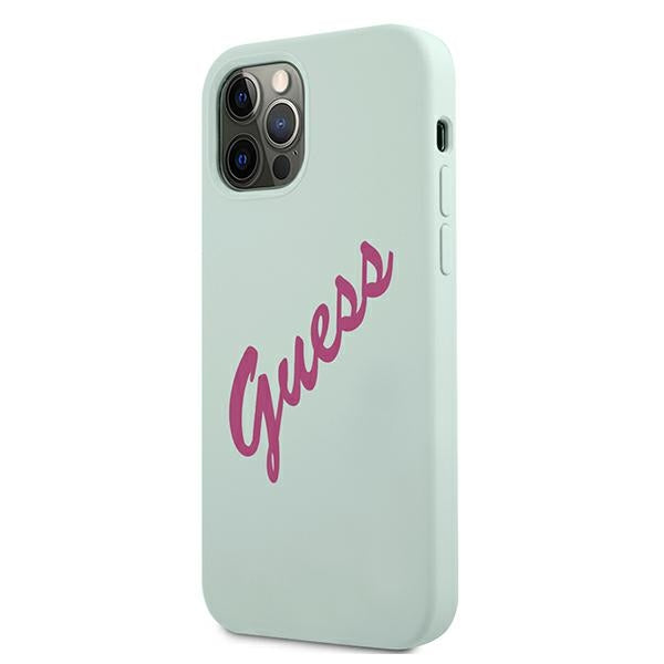Guess GUHCP12LLSVSBF iPhone 12 Pro Max 6.7&quot; blue fuchsia/blue fuschia hardcase Silicone Vintage