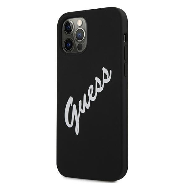Guess GUHCP12LLSVSBW iPhone 12 Pro Max 6.7&quot; black/white hardcase Silicone Vintage