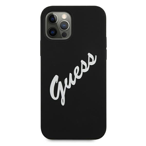 Guess GUHCP12LLSVSBW iPhone 12 Pro Max 6.7&quot; black/white hardcase Silicone Vintage