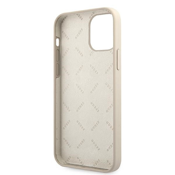 Guess GUHCP12LLSVSGP iPhone 12 Pro Max 6.7" gray pink/grey pink hardcase Silicone Vintage