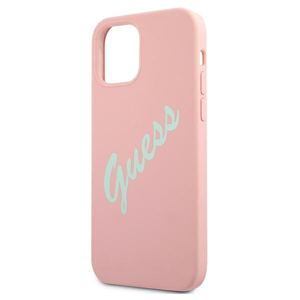 Guess GUHCP12LLSVSPG iPhone 12 Pro Max 6.7" rose green/green pink hardcase Silicone Vintage
