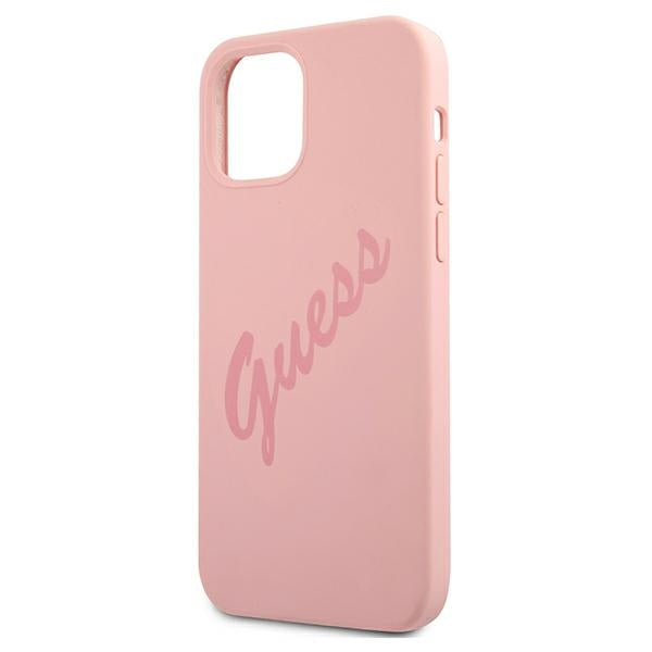Guess GUHCP12LLSVSPI iPhone 12 Pro Max 6.7&quot; pink/pink hardcase Script Vintage