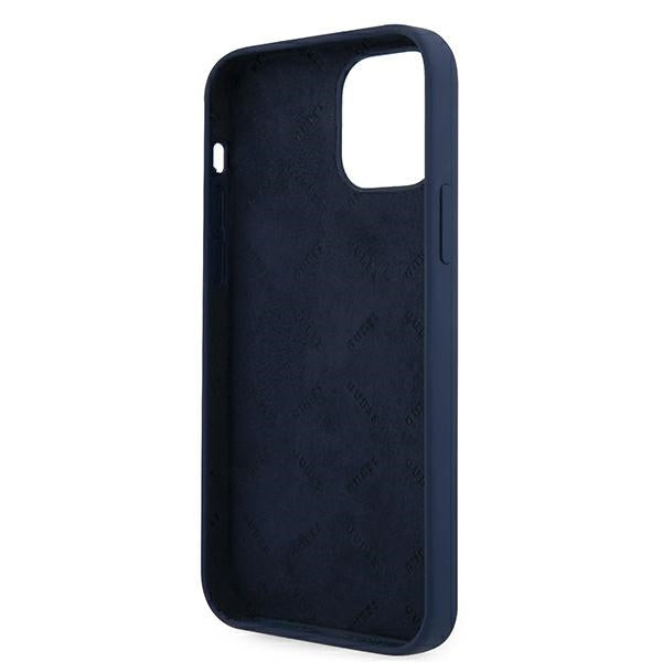 Guess GUHCP12MLSVSBL iPhone 12/12 Pro 6.1" blue/blue hardcase Script Vintage