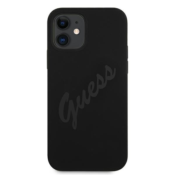 Guess GUHCP12SLSVSBK iPhone 12 mini 5.4" black/black hardcase Script Vintage