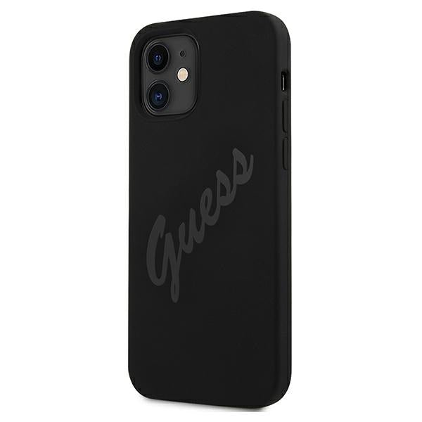 Guess GUHCP12SLSVSBK iPhone 12 mini 5.4&quot; black/black hardcase Script Vintage