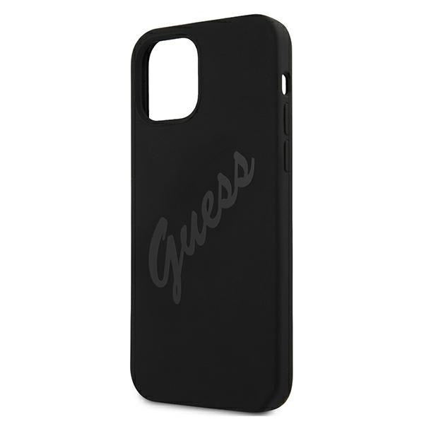 Guess GUHCP12SLSVSBK iPhone 12 mini 5.4&quot; black/black hardcase Script Vintage