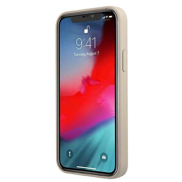 Guess GUHCP12SLSVSGP iPhone 12 mini 5.4&quot; gray pink/grey pink hardcase Silicone Vintage